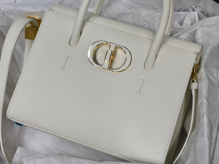 Dior Medium St Honore Tote White M8012