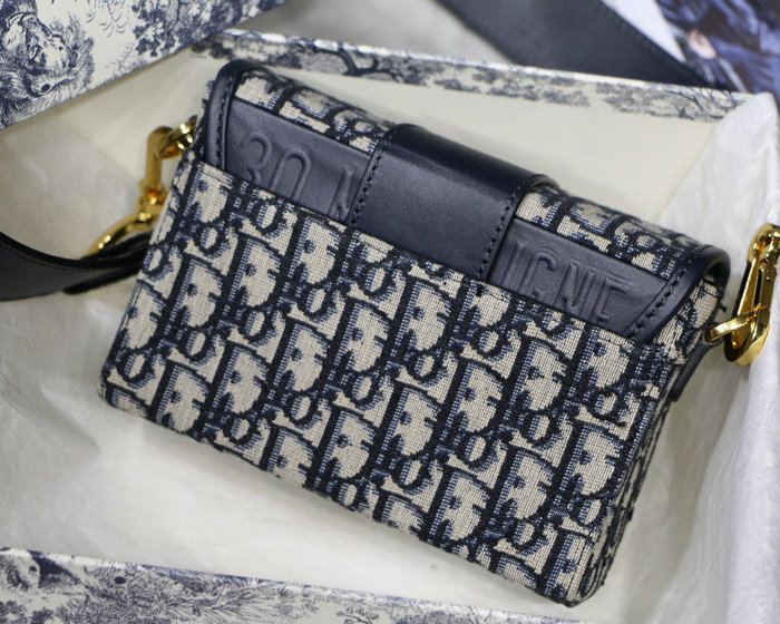 Dior Oblique Jacquard 30 Montaigne Box Bag Blue M9032