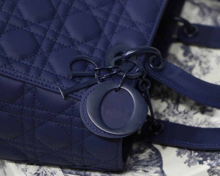 Lady Dior Ultra-Matte Bag Blue D92401