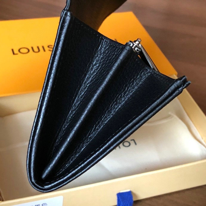 Louis Vuitton Mahina Leather Iris Wallet Black M60143