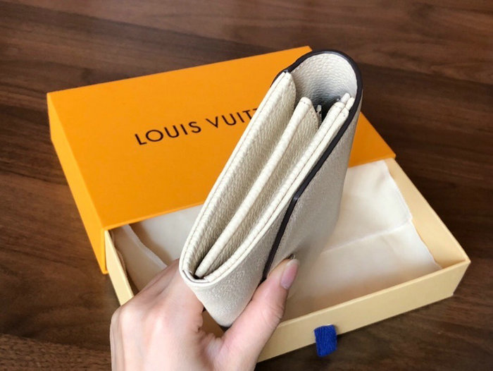 Louis Vuitton Mahina Leather Iris Wallet Cream M60143