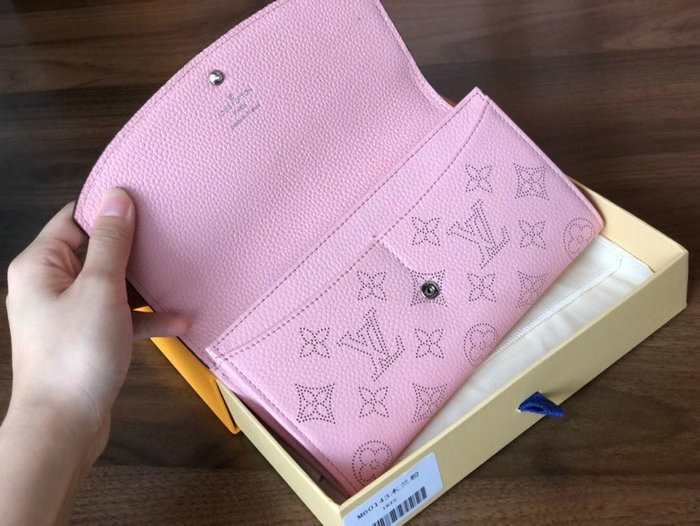 Louis Vuitton Mahina Leather Iris Wallet Pink M60143