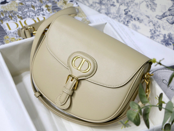 Medium Dior Box Calfskion Bobby Bag Beige M9319