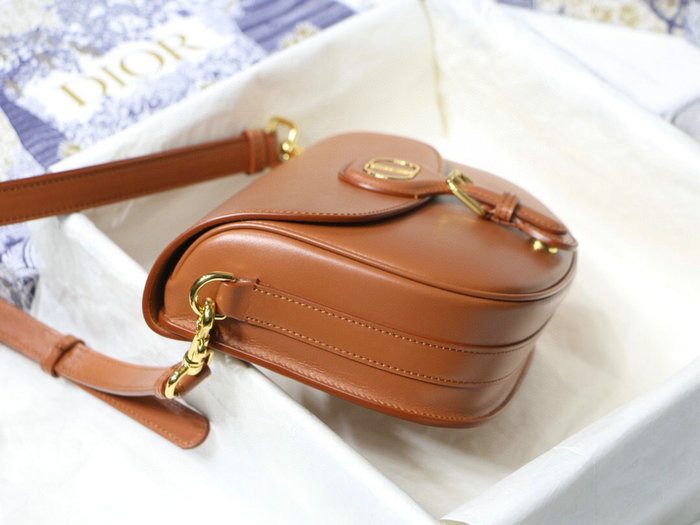 Medium Dior Box Calfskion Bobby Bag Dark Tan M9319