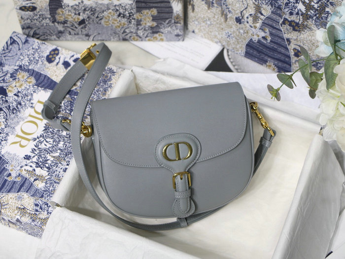 Medium Dior Box Calfskion Bobby Bag Grey M9319