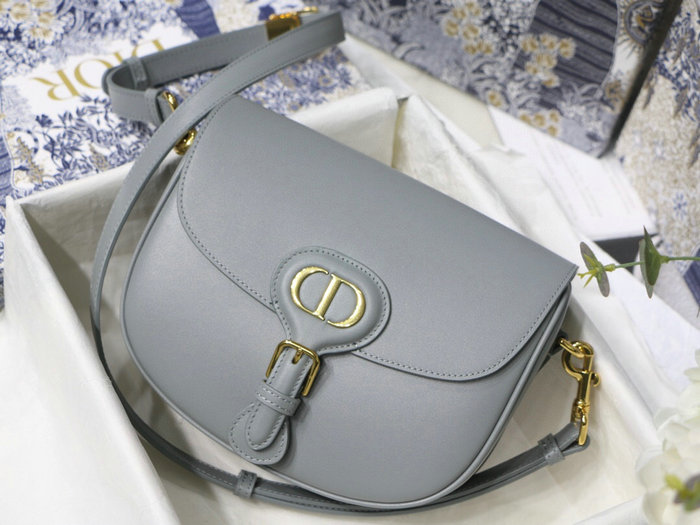 Medium Dior Box Calfskion Bobby Bag Grey M9319