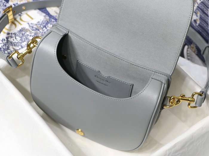 Medium Dior Box Calfskion Bobby Bag Grey M9319