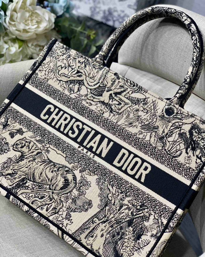 Dior Embroidered Canvas Book Tote MD12872