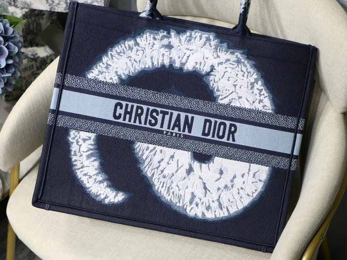 Dior Embroidered Canvas Book Tote MD12875