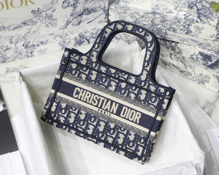 Dior Mini Book Tote Blue M1286