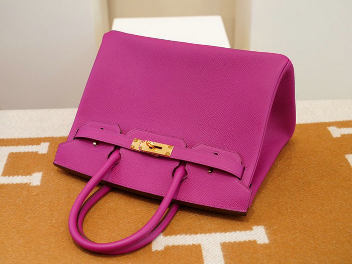 Hermes Epsom Leather Birkin Bag Purple HB253035