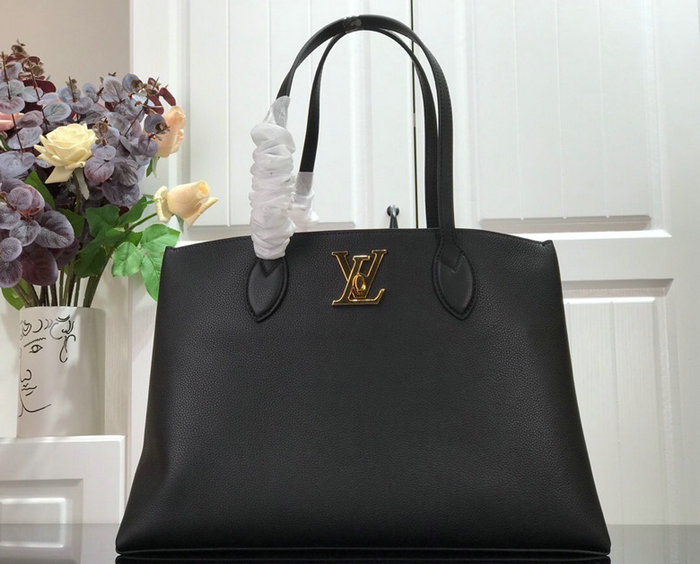 Louis Vuitton Lockme Shopper Black M57346