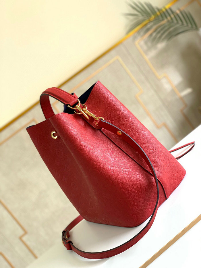 Louis Vuitton Monogram Empreinte Neonoe MM Red M45256