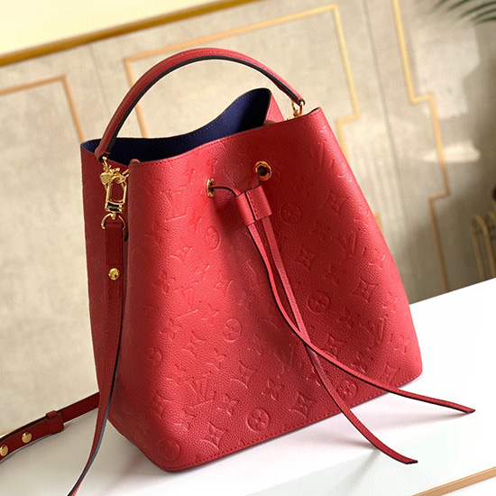 Louis Vuitton Monogram Empreinte Neonoe MM Red M45256