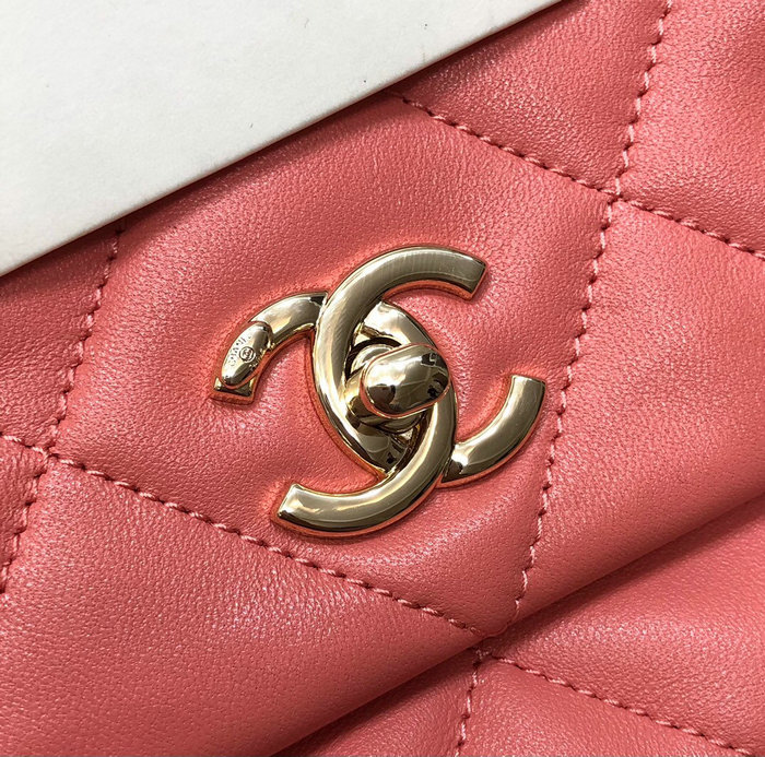 Chanel Lambskin Flap Bag Coral AS2300