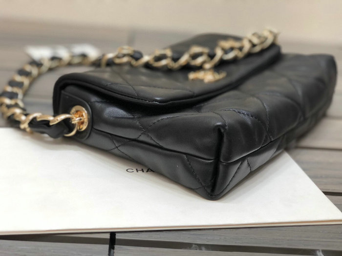 Chanel Lambskin Small Flap Bag Black AS2299