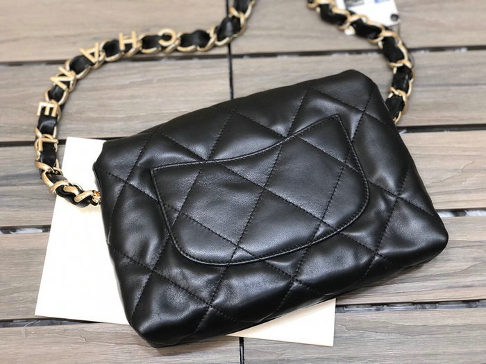 Chanel Lambskin Small Flap Bag Black AS2299