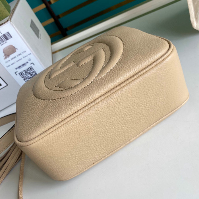 Gucci Soho Leather Disco Bag Beige 308364