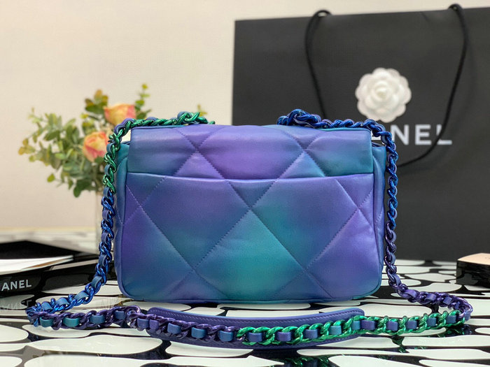 Chanel 19 Lambskin Flap Bag Blue AS1160