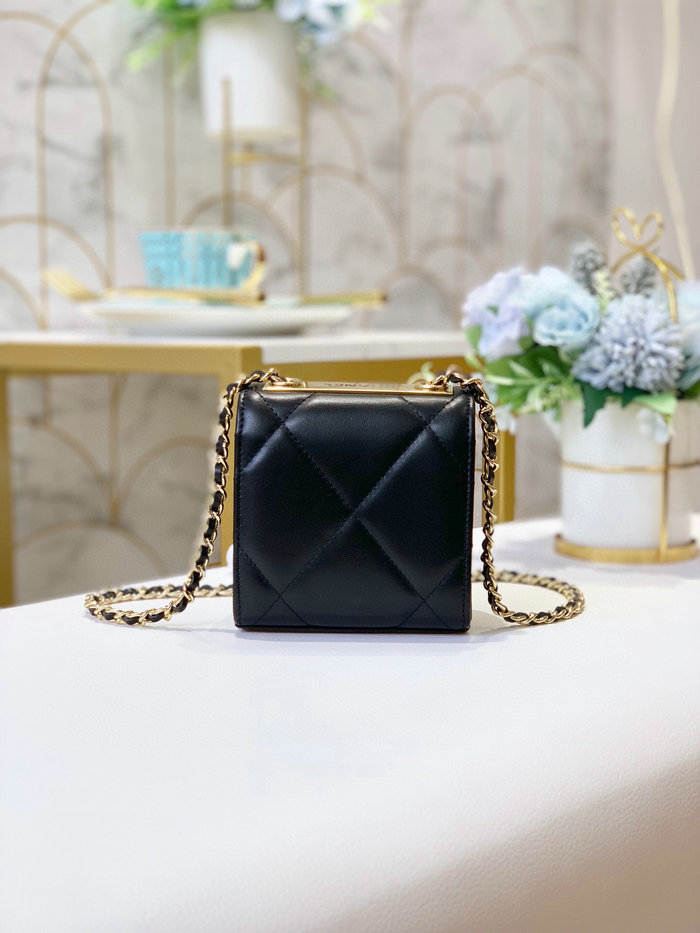 Chanel Lambskin Mini Chanel Wallet Black AP80983