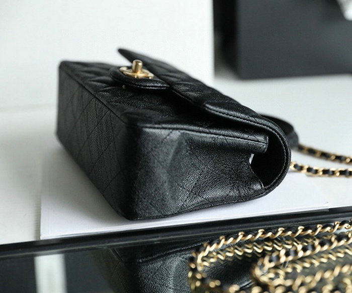 Chanel mini flap bag with top handle Black AS2431