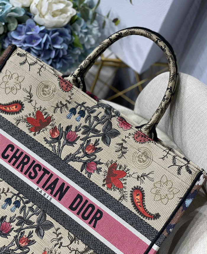 Dior Embroidered Canvas Book Tote MD19041