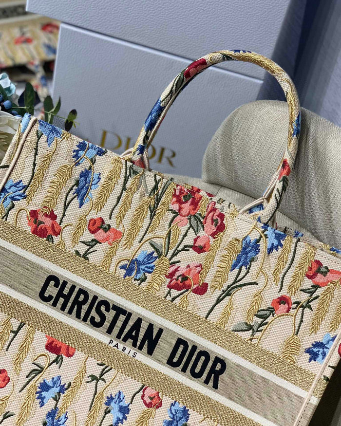 Dior Embroidered Canvas Book Tote MD19042