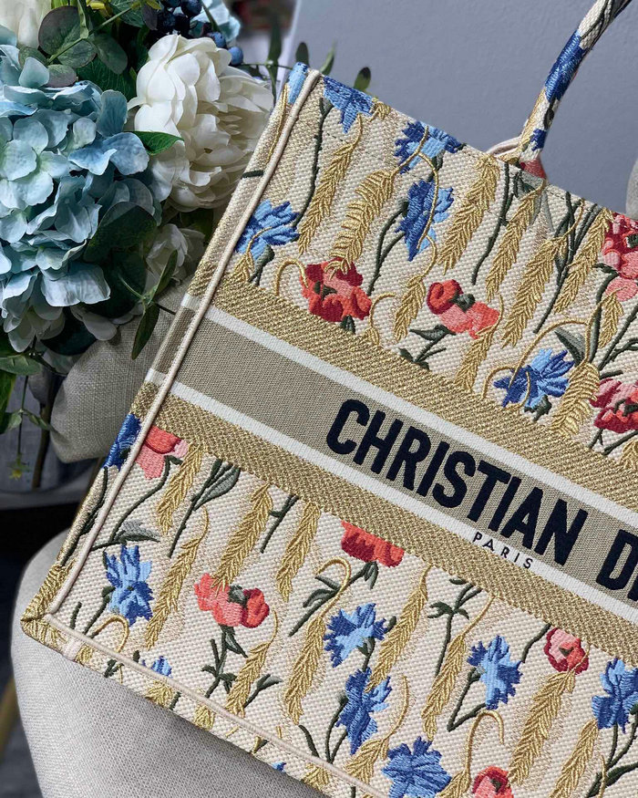 Dior Embroidered Canvas Book Tote MD19042