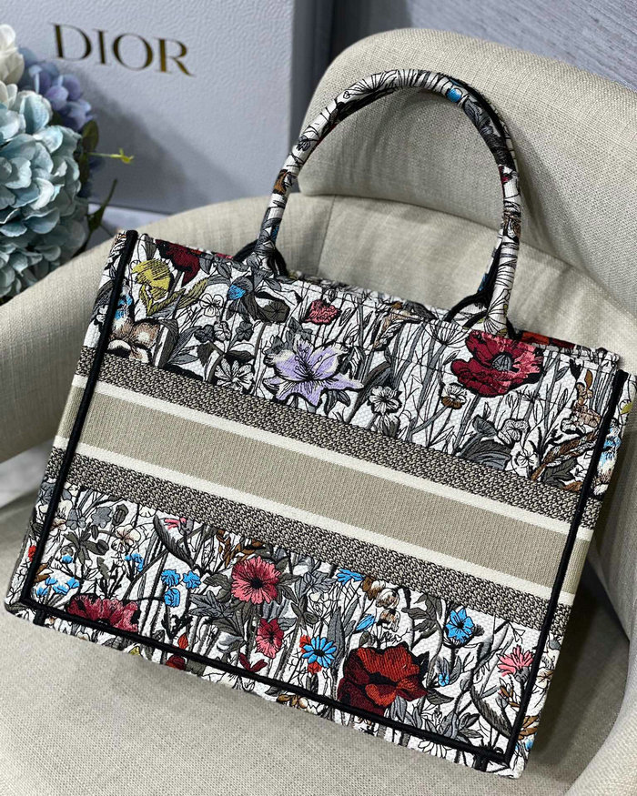 Dior Embroidered Canvas Book Tote MD19043