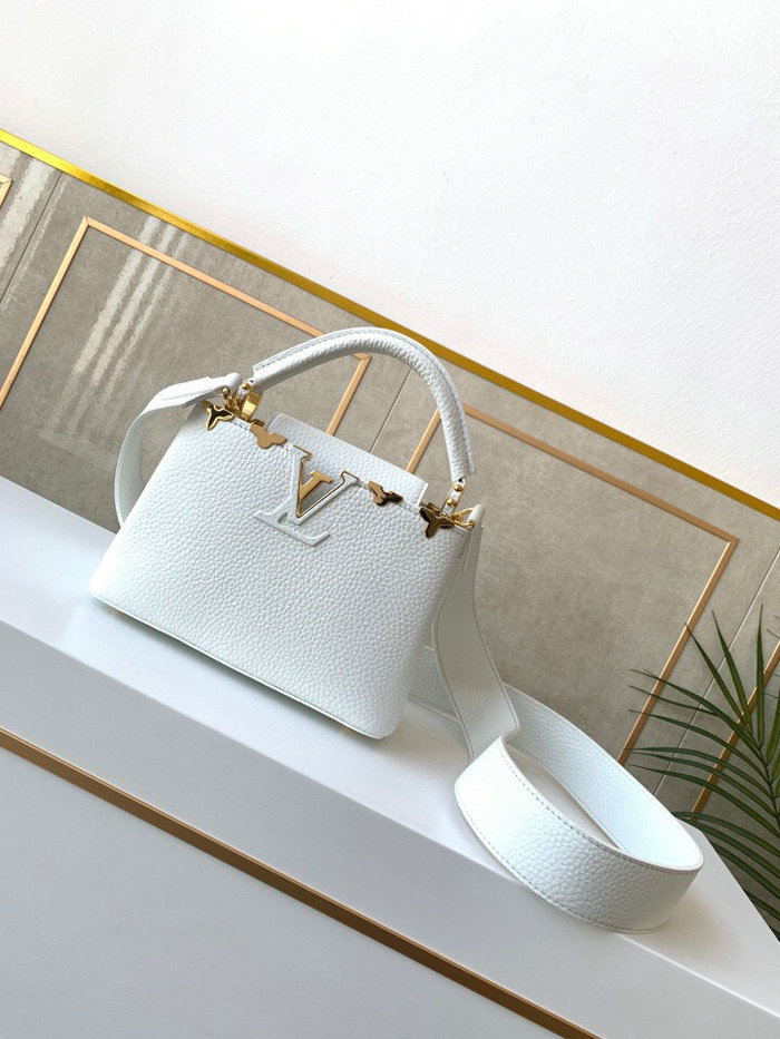 Louis Vuitton CAPUCINES MINI White M56669