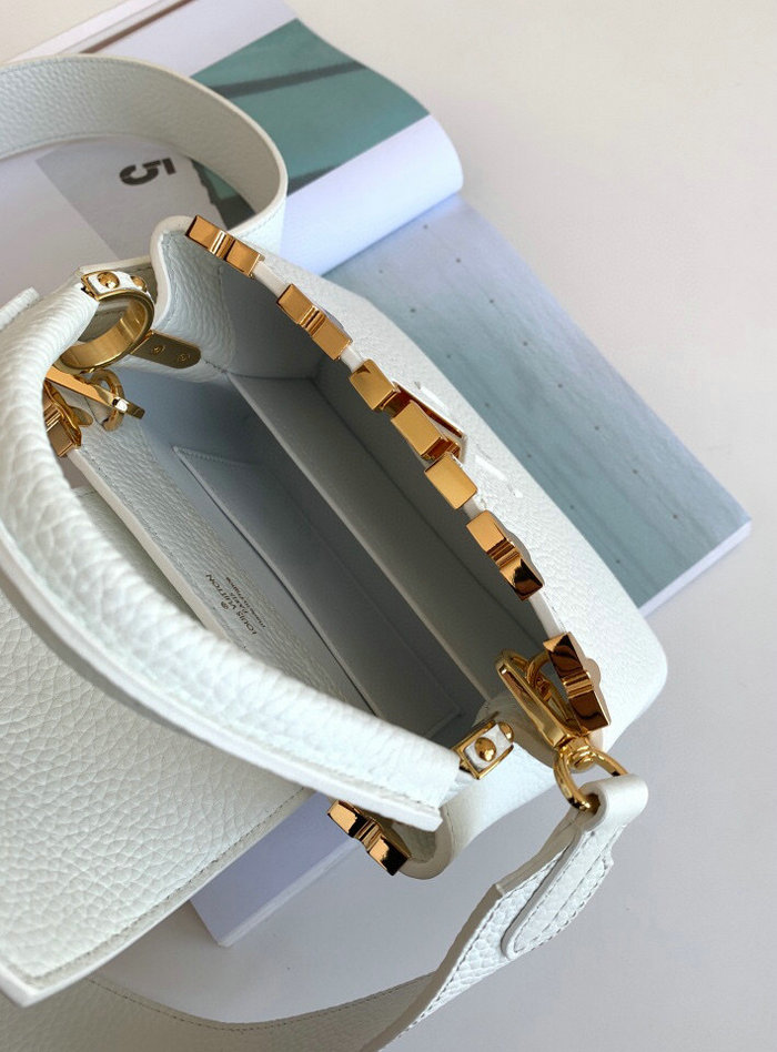 Louis Vuitton CAPUCINES MINI White M56669