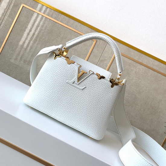 Louis Vuitton CAPUCINES MINI White M56669