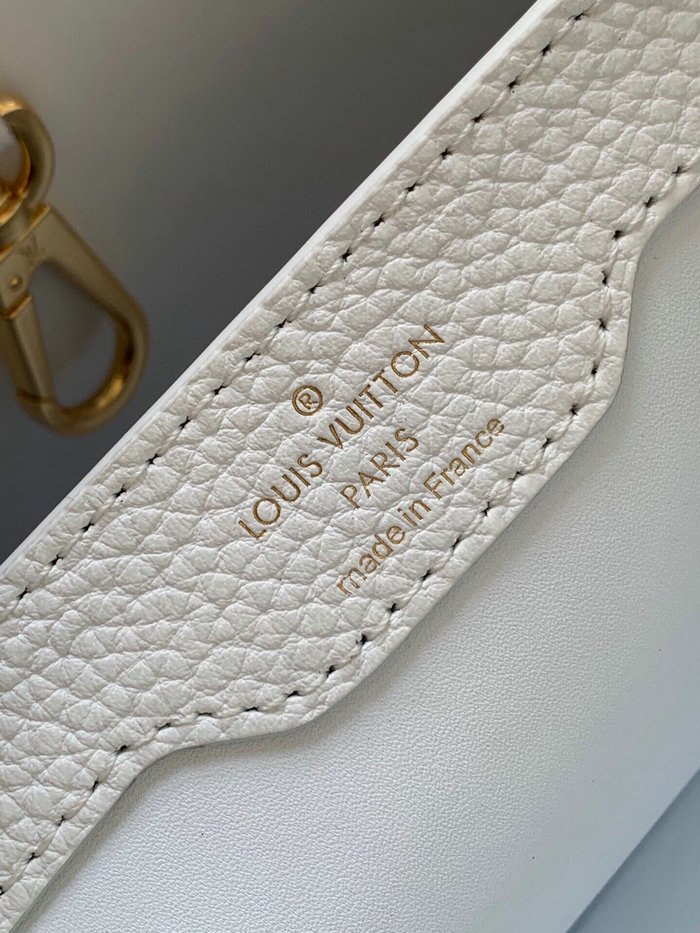 Louis Vuitton CAPUCINES MM White M54663