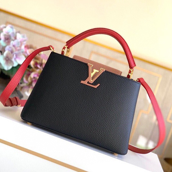 Louis Vuitton Capucines BB Black&Nude M53963