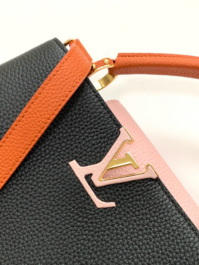 Louis Vuitton Capucines BB Black&Pink M53963