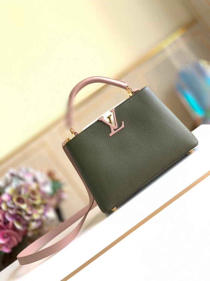 Louis Vuitton Capucines BB Green&Pink M53963