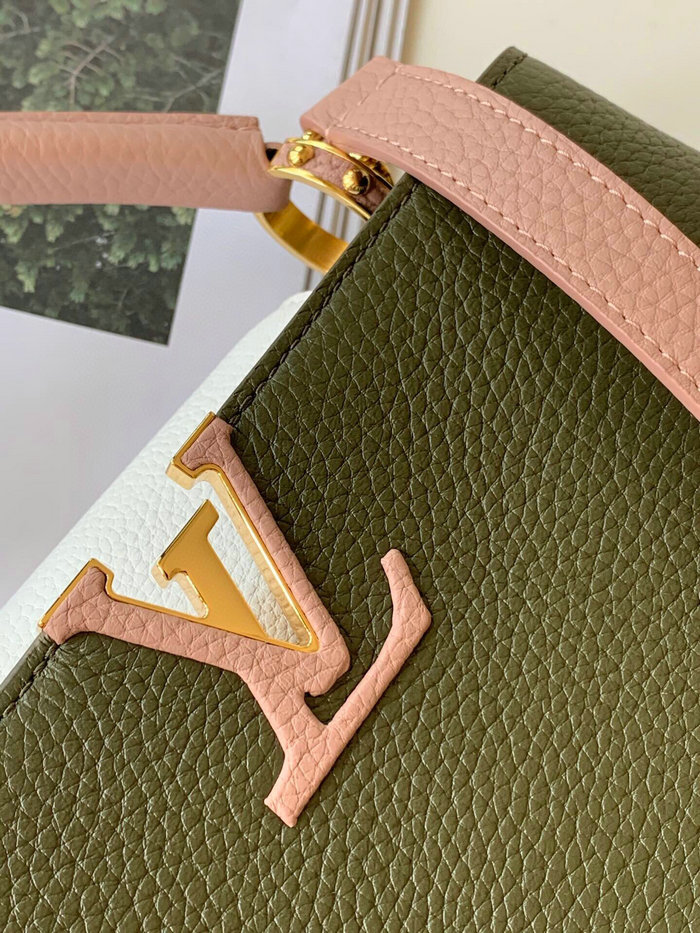 Louis Vuitton Capucines BB Green&Pink M53963