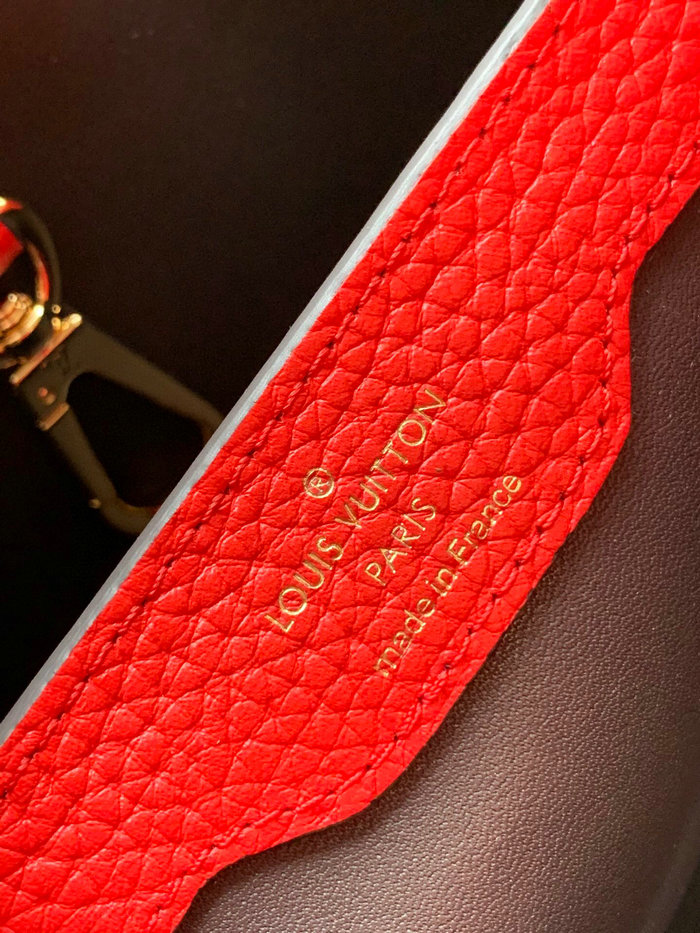 Louis Vuitton Capucines BB Red and Coffee M97980