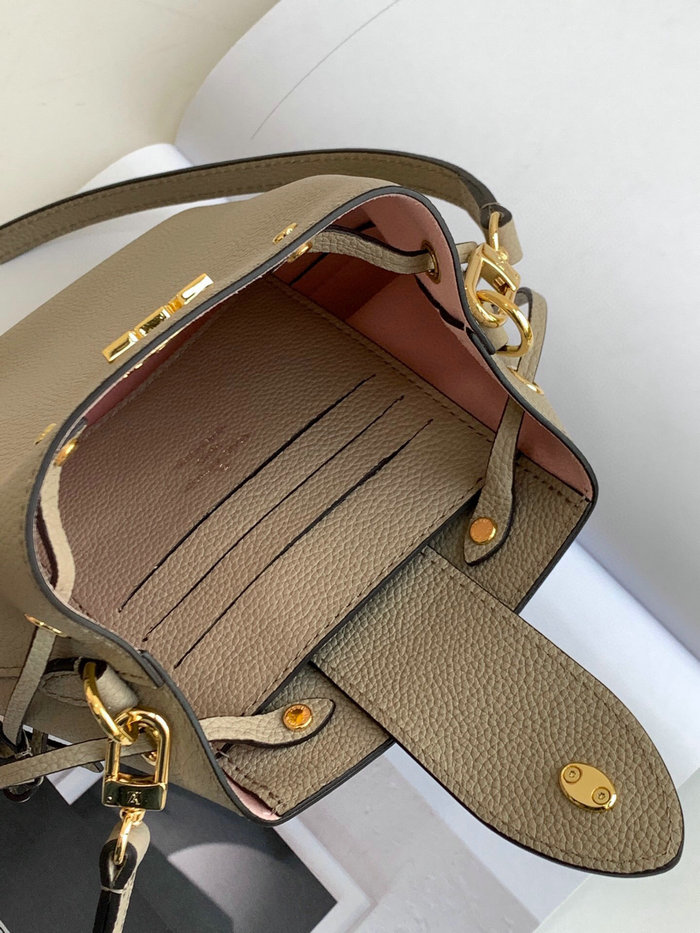 Louis Vuitton Nano Lockme Bucket Beige M68709