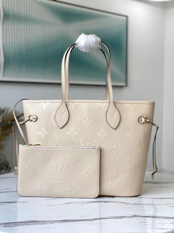 Louis Vuitton Neverfull MM Tote Bag Cream M45684