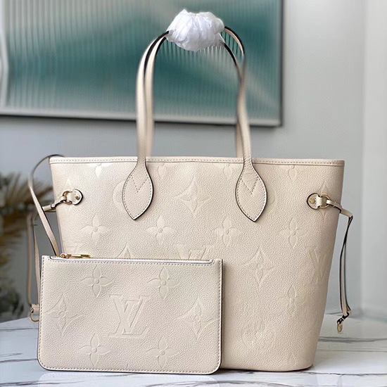 Louis Vuitton Neverfull MM Tote Bag Cream M45684