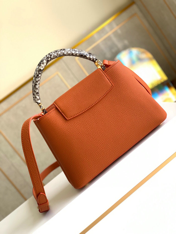 Louis Vuitton Taurillon Leather Capucines BB Orange M97980