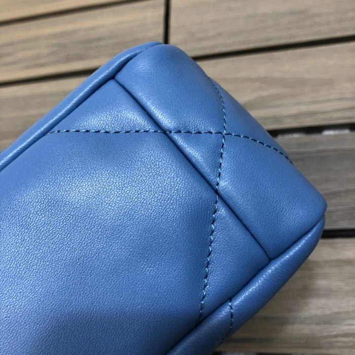 Chanel 19 Lambskin Flap Bag Blue AS1160