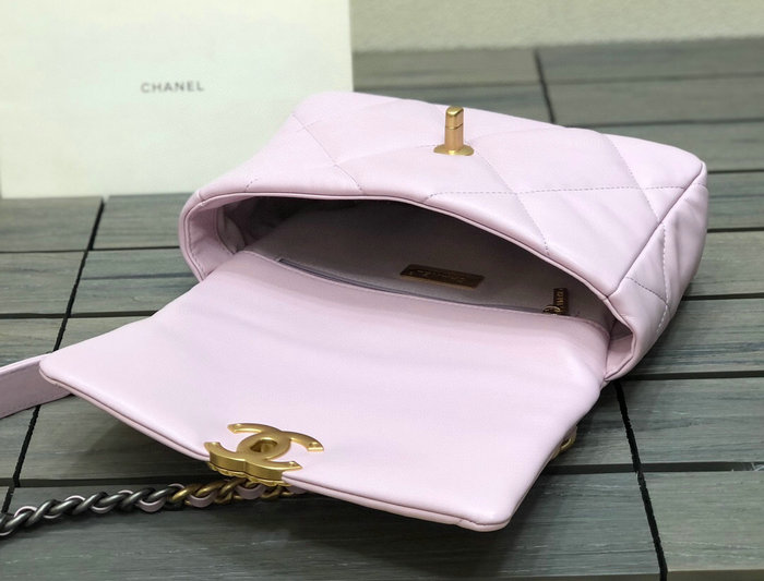 Chanel 19 Lambskin Flap Bag Pink AS1160