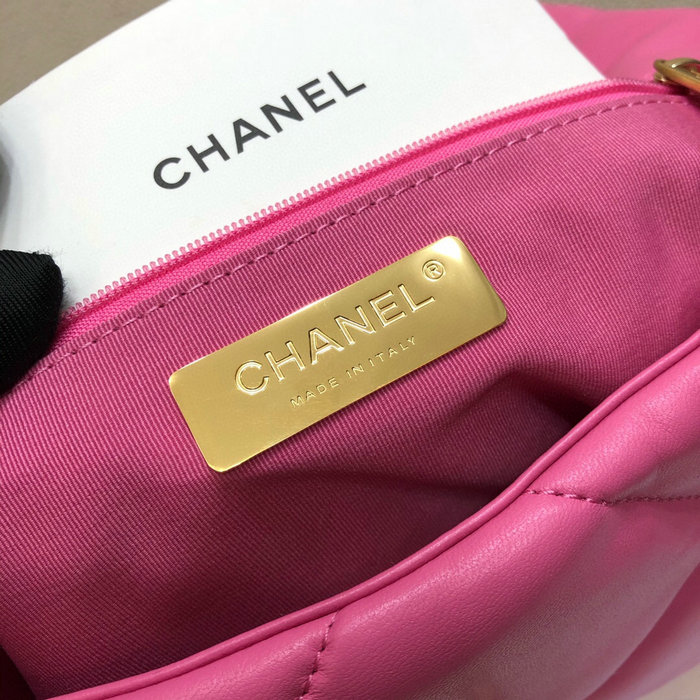 Chanel 19 Lambskin Flap Bag Rose AS1160