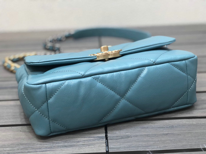 Chanel 19 Lambskin Flap Bag Skyblue AS1160