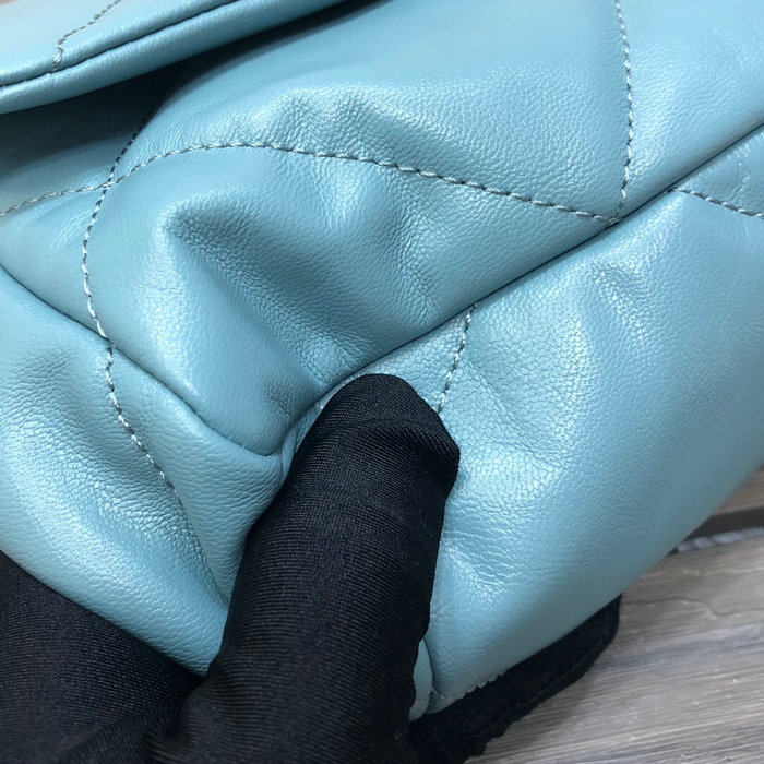 Chanel 19 Lambskin Flap Bag Skyblue AS1160