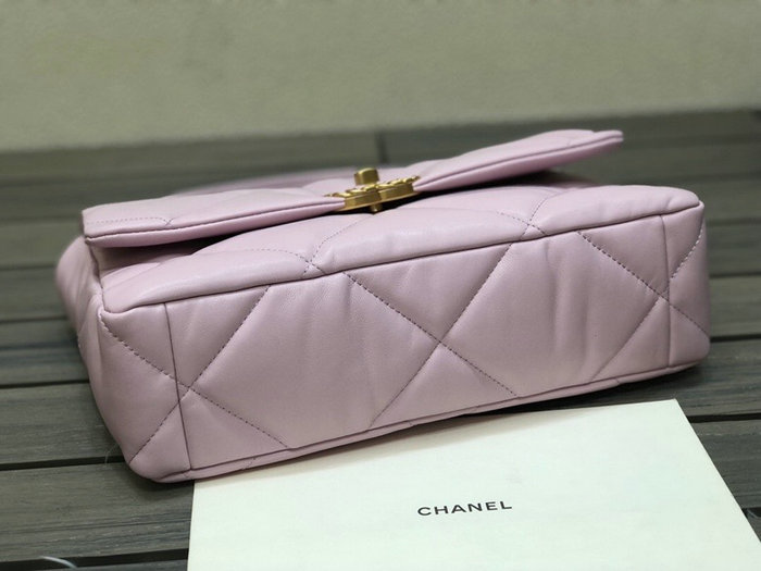 Chanel 19 Lambskin Large Flap Bag Pink AS1161