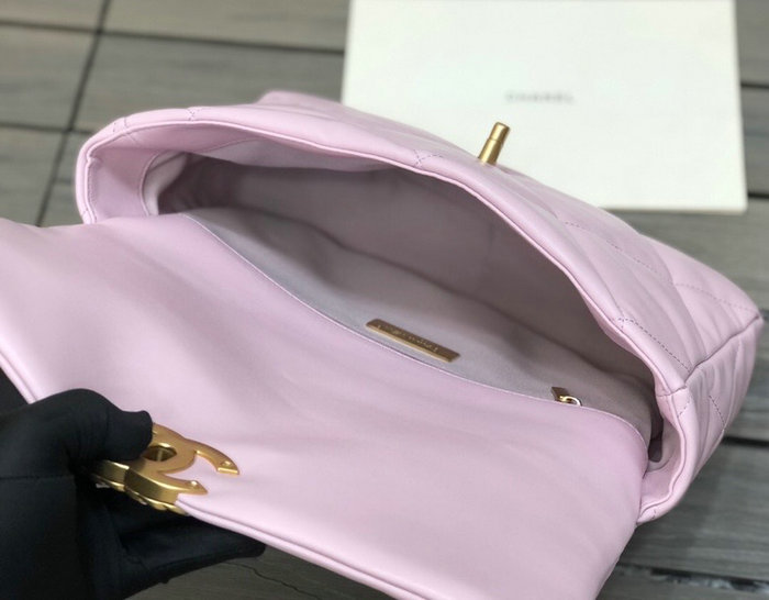 Chanel 19 Lambskin Large Flap Bag Pink AS1161