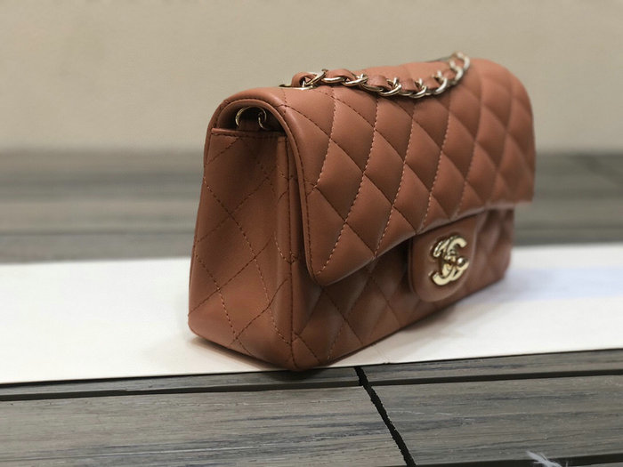 Classic Chanel Lambskin Small Flap Bag Camel CF1116